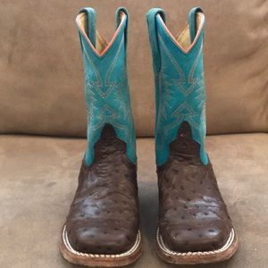 Anderson Bean Kids Boots Impostrich Size 11